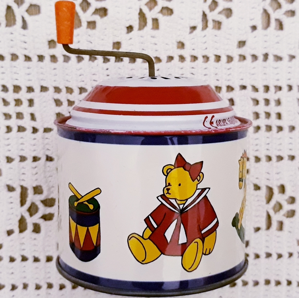 Vtg German Tin Wind Up Music Box Arupa Spielwaren & Freizeitartikel GmbH